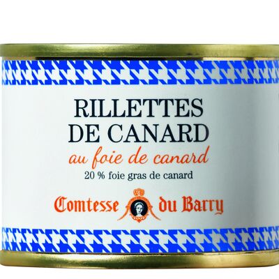 Rillettes de canard au foie gras de canard 20 %