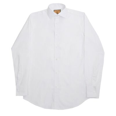 Long Sleeved Formal Smart Casual Slim Fit Shirt in White Colour-