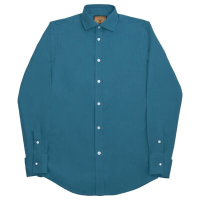 Long Sleeved Formal Smart Casual Slim Fit Shirt in Denim Blue Colour-
