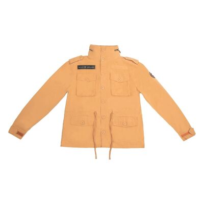 Classic Cotton Field Jacket in butter cream colour-