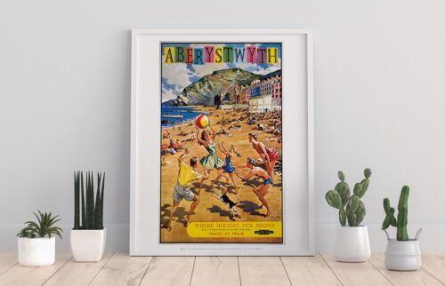 Aberystwyth - Where Holiday Fun Begins - Premium Art Print II