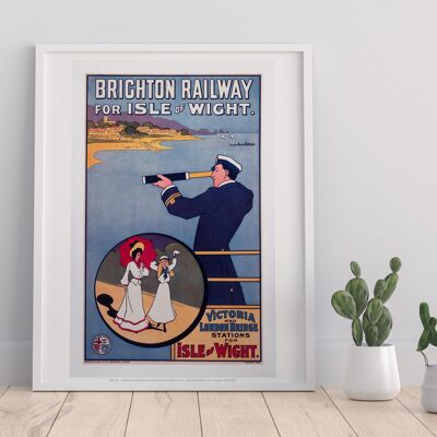 Ferrocarril de Brighton para la isla de Wight - Impresión de arte premium II