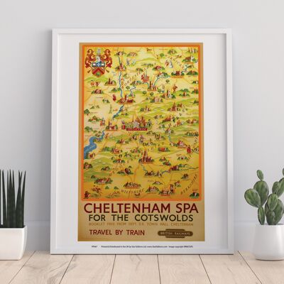 Cheltenham Spa für die Cotswolds – Premium-Kunstdruck im Format 11 x 14 Zoll