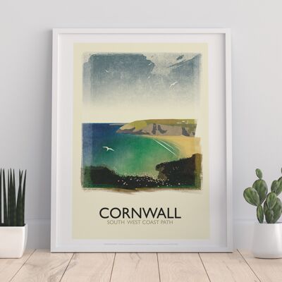 Cornwall - Chemin de la côte sud-ouest - 11X14" Premium Art Print I