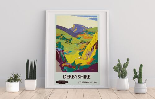 Derbyshire, See Britain By Train - 11X14” Premium Art Print