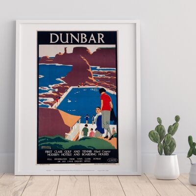 Dunbar, Lner Poster, 1923-1947 – Premium-Kunstdruck 27,9 x 35,6 cm III