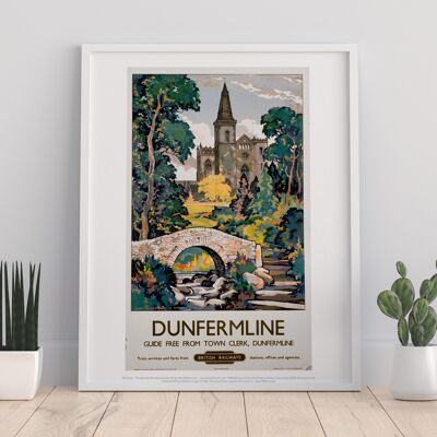 Dunfirmline, Fife British Railways - Impresión de arte premium II