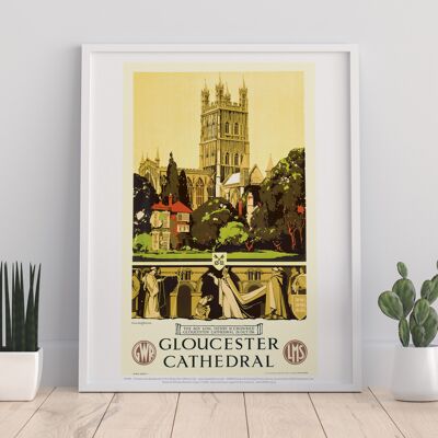 Kathedrale von Gloucester – 11 x 14 Zoll Premium-Kunstdruck – I