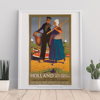 Holland Via Hull - Róterdam - 11X14" Premium Art Print I