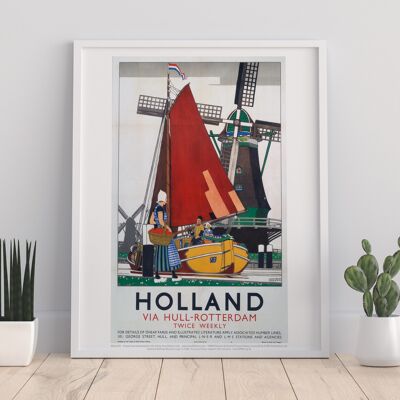 Holland Via Hull - Rotterdam - 11X14” Premium Art Print II