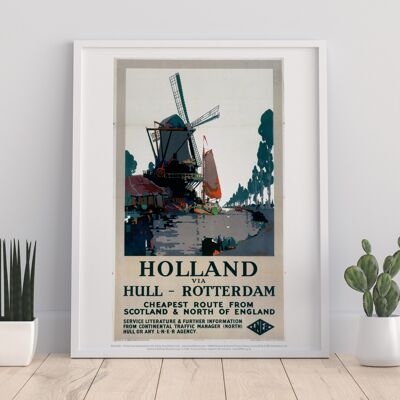 Holland Via Hull - Rotterdam - 11X14" Premium Art Print III