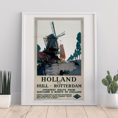 Hollande Via Hull - Rotterdam - 11X14" Premium Art Print III