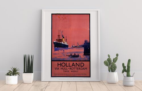 Holland Via Hull - Rotterdam - 11X14” Premium Art Print IV