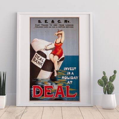 Investissez dans des vacances à Deal - 11X14" Premium Art Print