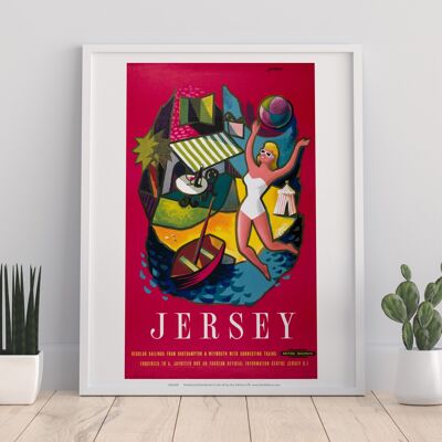 Jersey, British Railways – Premium-Kunstdruck im Format 11 x 14 Zoll I