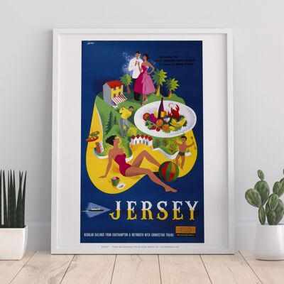 Jersey, aus Southampton und Weymouth – Premium-Kunstdruck II