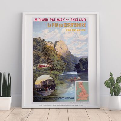 Midland Railway of England - Le Pic Du Derbyshire Kunstdruck
