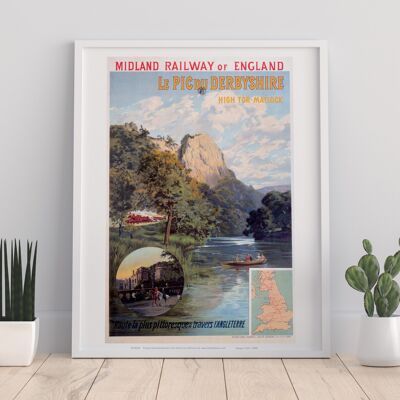 Midland Railway Of England - Le Pic Du Derbyshire Kunstdruck - I