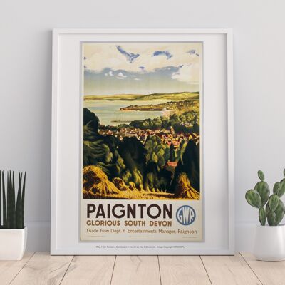 Paignton – Glorious South Devon – Premium-Kunstdruck, 27,9 x 35,6 cm