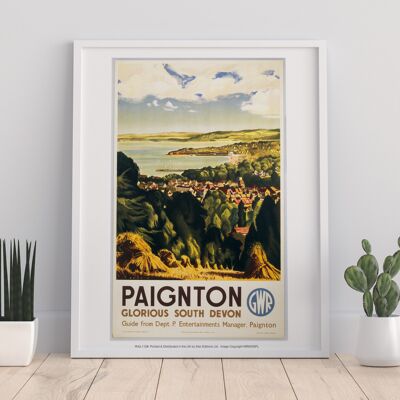 Paignton - Glorious South Devon - 11 x 14" stampa d'arte Premium