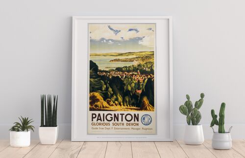 Paignton - Glorious South Devon - 11X14” Premium Art Print - I