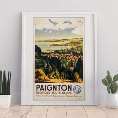 Paignton - Glorious South Devon - 11X14" Premium Art Print - I