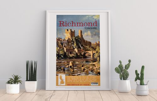 Richmond Yorkshire - See Britain By Train - Art Print I