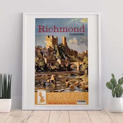 Richmond Yorkshire - Vedi la Gran Bretagna in treno - Stampa d'arte I