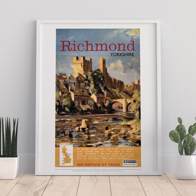 Richmond Yorkshire - Ver Gran Bretaña en tren - Impresión de arte II