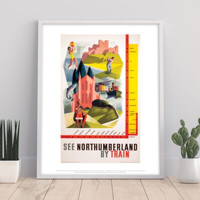 Vedere Northumberland in treno - Stampa artistica premium 11 x 14".