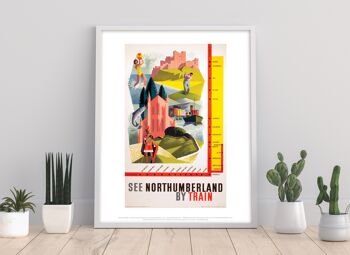 Voir Northumberland en train - 11X14" Premium Art Print