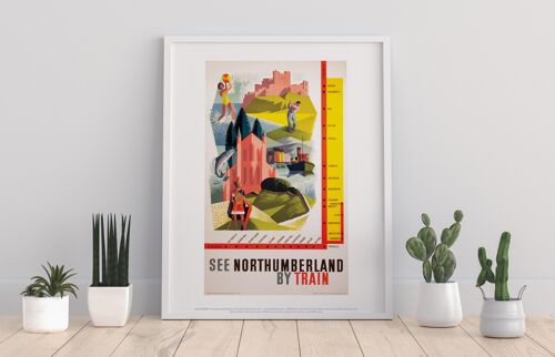 See Northumberland By Train - 11X14” Premium Art Print I