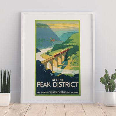 Vedere The Peak District - Stampa artistica premium 11 x 14".