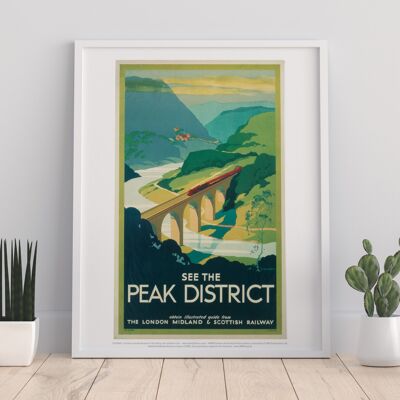 Ver The Peak District - Impresión de arte premium de 11X14" - I