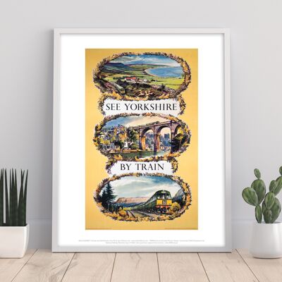 Siehe Yorkshire mit dem Zug – Premium-Kunstdruck im Format 11 x 14 Zoll I