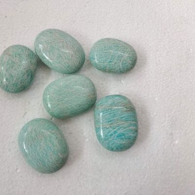 Pebble “Stone of Joy” in Amazonite