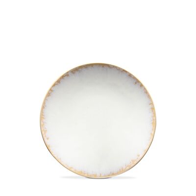 Plato de pasta Amazonia de cerámica de Portugal en blanco