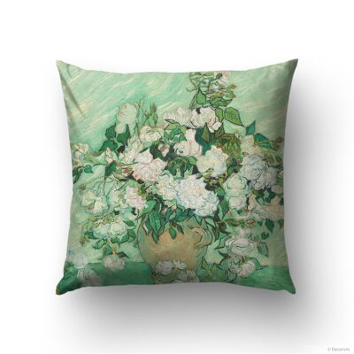 Green Roses pillow cover 45x45cm