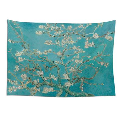 Tessuto da appendere alla parete con fiori di mandorlo 1