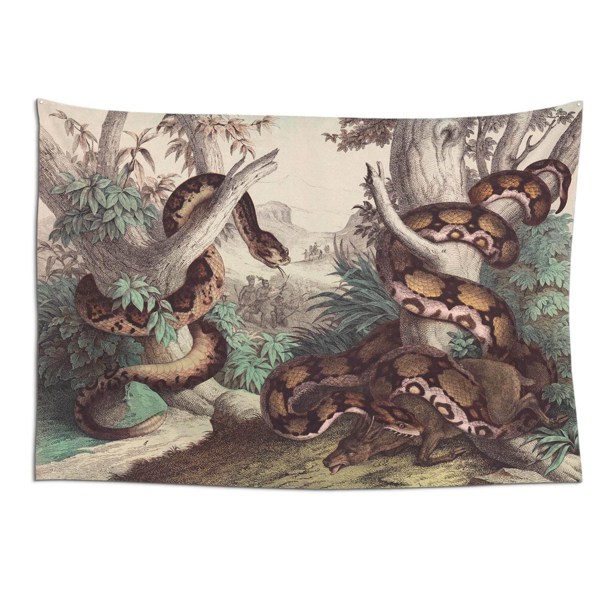 Tessuto da parete vintage Snakes 2