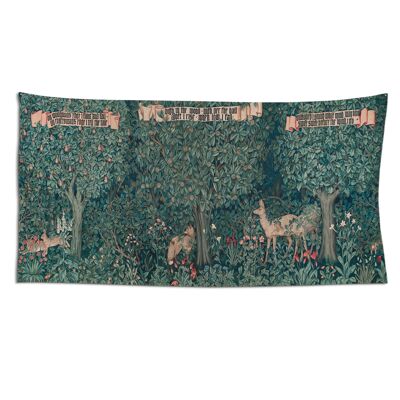 Tissu tenture tapisserie verdure 1