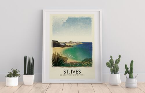St Ives - South West Coast Path - 11X14” Premium Art Print I