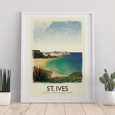St. Ives – South West Coast Path – Premium-Kunstdruck 11 x 14 Zoll I