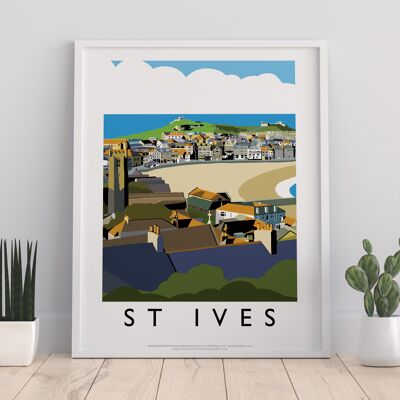 St. Ives – South West Coast Path – Premium-Kunstdruck 27,9 x 35,6 cm II