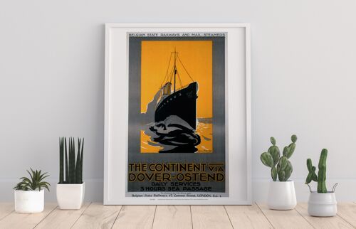 The Continent Via Dover-Ostend - 11X14” Premium Art Print II