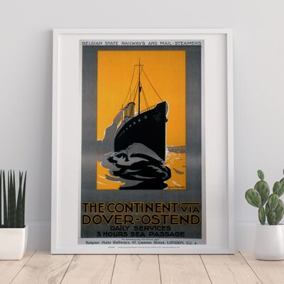 The Continent Via Dover-Ostend - 11X14" Premium Art Print II