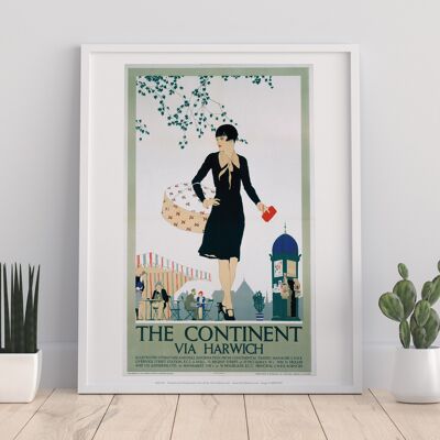 Der Kontinent Via Harwich – Premium-Kunstdruck im Format 11 x 14 Zoll