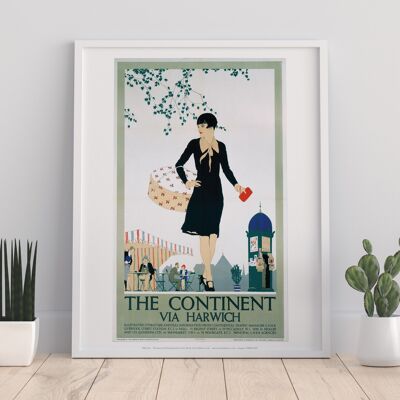 Le continent via Harwich - 11X14" Premium Art Print