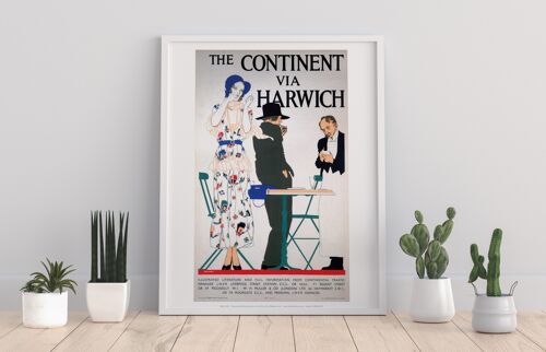The Continent Via Harwich - 11X14” Premium Art Print I