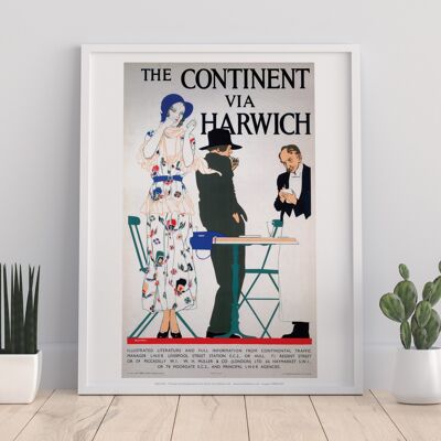 The Continent Via Harwich - 11X14” Premium Art Print I